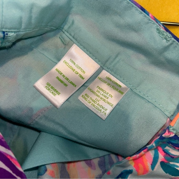 Lilly Pulitzer 5" Callan Shorts Flamenco Beach Engineered Size 2 flamingo - Picture 4 of 6